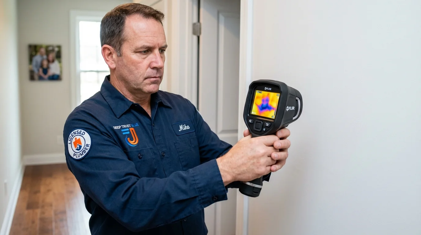 Thermal imaging leak detection by Johns Plumbing LLC in Terryville